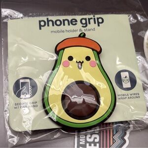 avocado-shaped phone grip mobile holder and stand new